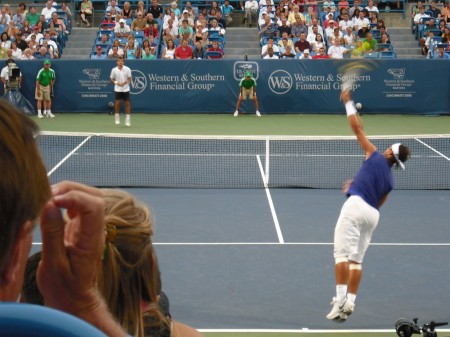 Rafael Nadal Serving