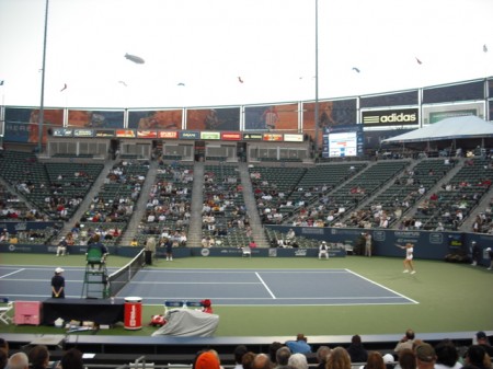 Goodyear Blimp at Carson Tennis Stadium