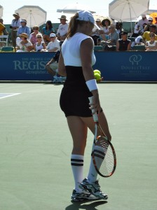 Bethany Mattek-Sands and her funky socks.